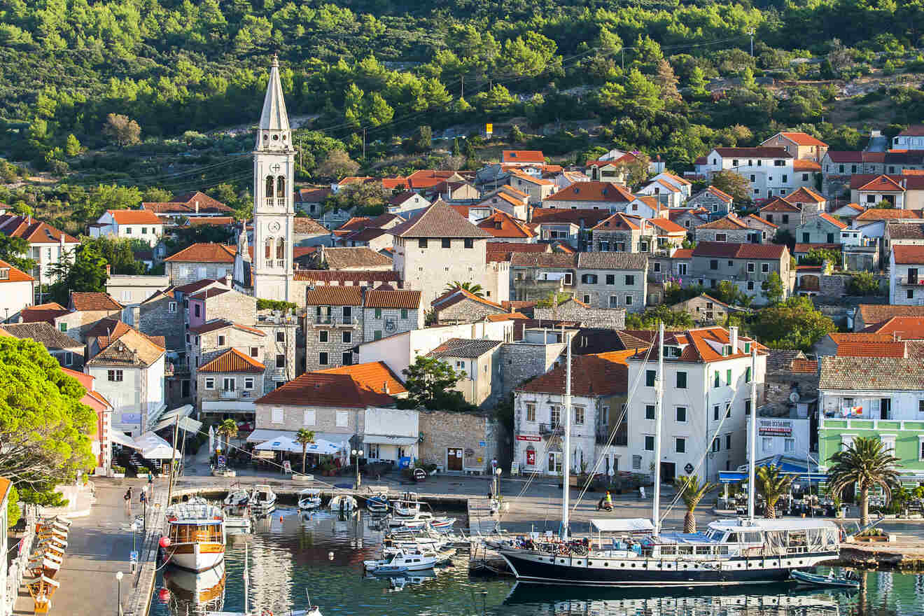 2 best pebble beaches in Hvar Jelsa